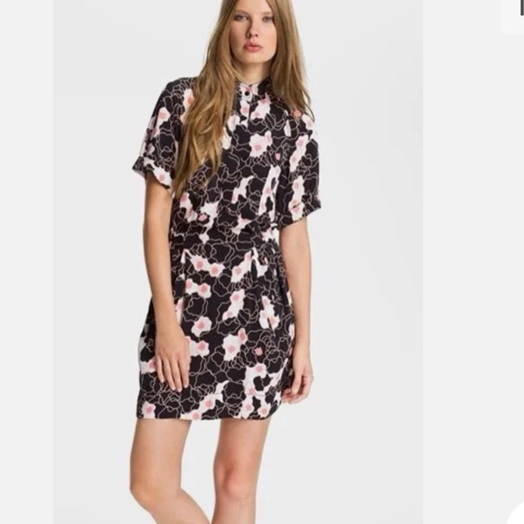 Diane Von Furstenberg Dresses & Skirts - Diane von Furstenberg  'Pharo' Stretch Silk Shirtdress Size 2